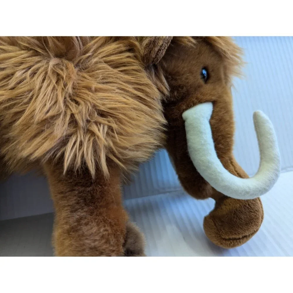 Douglas woolly mammoth‎ Everettt stuffed animal toy brown 8 in